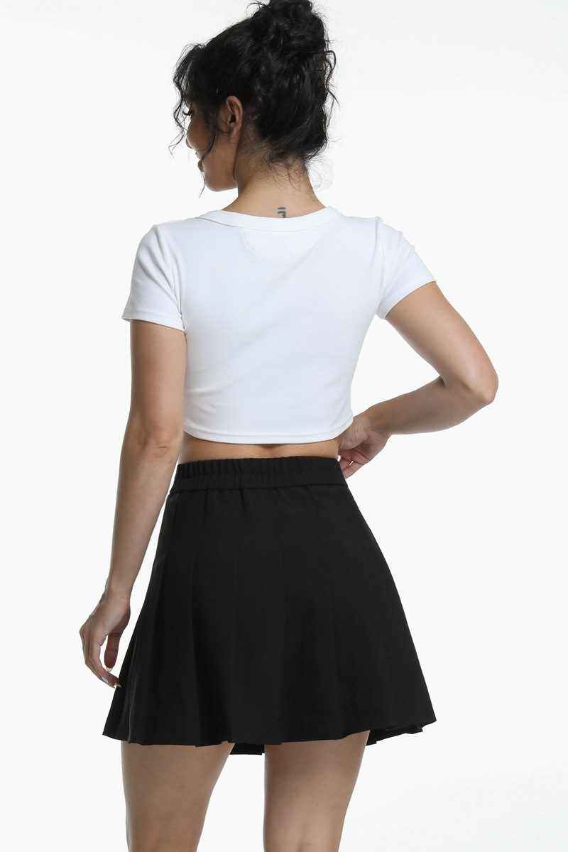 ELEZUN New Skirts for Women Black Short Skirt With Pocket Casual Short Skirts Micro Skirt - Image 4
